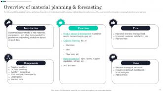 Strategic Guide For Material Requirement Planning And Forecasting Powerpoint Presentation Slides Colorful Unique