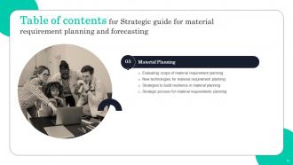 Strategic Guide For Material Requirement Planning And Forecasting Powerpoint Presentation Slides Captivating Unique