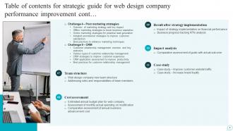Strategic Guide For Web Design Company Performance Improvement Powerpoint Presentation Slides Image Visual