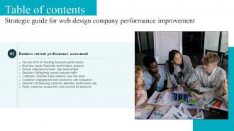 Strategic Guide For Web Design Company Performance Improvement Table Of Contents