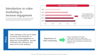 Strategic Guide Of Tourism Marketing Introduction To Video Marketing To Increase Engagement MKT SS V