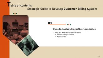 Strategic Guide To Develop Customer Billing System Powerpoint Presentation Slides Content Ready Ideas