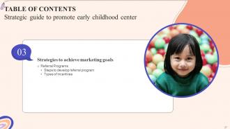 Strategic Guide To Promote Early Childhood Center Powerpoint Presentation Slides Strategy CD V Image Editable