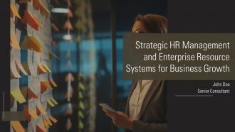 Strategic HR Management And Enterprise Resource Systems For Business Growth PPT Graphics AT