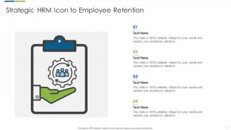 Strategic HRM Icon To Employee Retention