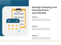 Strategic Icon Management Business Dashboard Snapshot Processes Marketing Goals