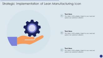 Strategic Implementation Of Lean Manufacturing Icon