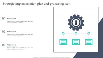 Strategic Implementation Plan And Processing Icon