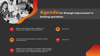 Strategic Improvement In Banking Operations Powerpoint Presentation Slides Captivating Impressive