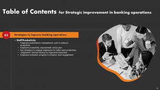 Strategic Improvement In Banking Operations Powerpoint Presentation Slides Appealing Interactive