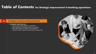 Strategic Improvement In Banking Operations Powerpoint Presentation Slides Graphical Interactive