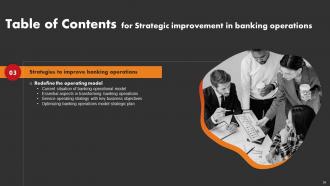 Strategic Improvement In Banking Operations Powerpoint Presentation Slides Pre-designed Interactive