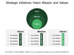 Strategic initiatives vision mission and values
