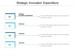 Strategic innovation expenditure ppt powerpoint presentation infographics display cpb