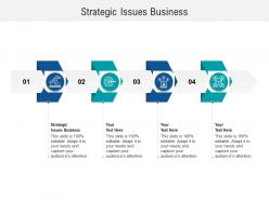 Strategic issues business ppt powerpoint presentation infographics maker cpb