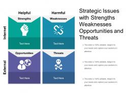 Strategic issues with strengths weaknesses opportunities and threats