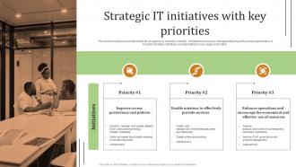 Strategic IT Initiatives With Key Priorities