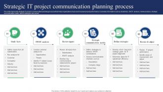 Strategic It Project Communication Planning Process