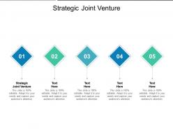 Strategic joint venture ppt powerpoint presentation visual aids infographic template cpb