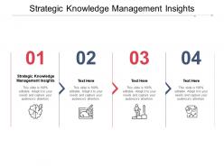 Strategic knowledge management insights ppt powerpoint presentation pictures template cpb