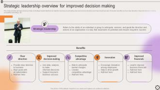 Strategic Leadership To Align Goals And Objectives With Stakeholders Complete Deck Strategy CD V Graphical Images