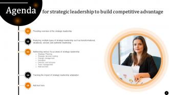 Strategic Leadership To Build Competitive Advantage Powerpoint Presentation Slides Strategy CD V Professional Images