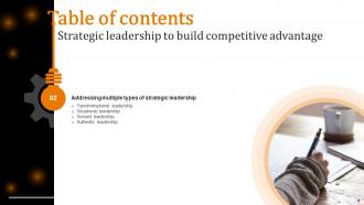 Strategic Leadership To Build Competitive Advantage Powerpoint Presentation Slides Strategy CD V Informative Images