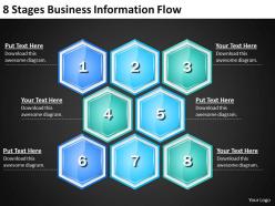 Strategic management consulting 8 stages business information flow powerpoint templates