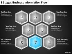 Strategic management consulting 8 stages business information flow powerpoint templates