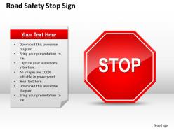 Strategic management consulting safety stop sign powerpoint templates ppt backgrounds for slides 0528