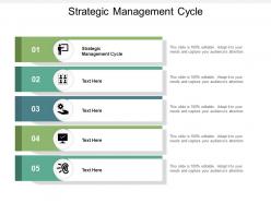 Strategic management cycle ppt powerpoint presentation gallery example introduction cpb