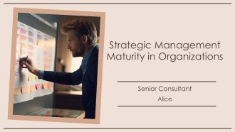 Strategic Management Maturity In Organizations PPT Structure AT