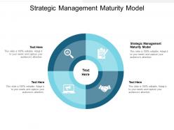 Strategic management maturity model ppt powerpoint presentation model icons cpb