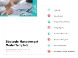 Strategic management model template stages of strategic management maturity model ppt file
