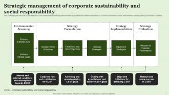 Strategic Management Of Sustainability Powerpoint Ppt Template Bundles Ideas Designed