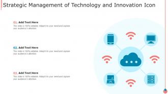 Strategic Management Of Technology And Innovation Icon