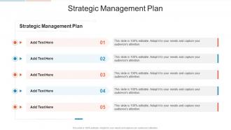 Strategic Management Plan In Powerpoint And Google Slides Cpb