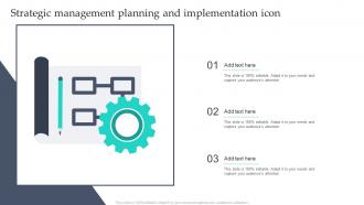 Strategic Management Planning And Implementation Icon