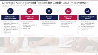 Strategic Management Process For Continuous Improvement