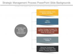 Strategic management process powerpoint slide backgrounds