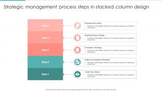 Strategic Management Process Steps In Stacked Column Design