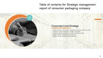 Strategic Management Report Of Consumer Packaging Company Powerpoint Presentation Slides MKT CD V Images Interactive
