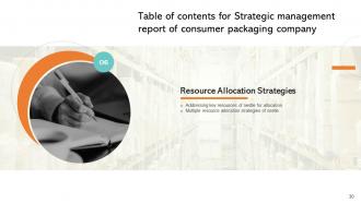 Strategic Management Report Of Consumer Packaging Company Powerpoint Presentation Slides MKT CD V Impactful Interactive