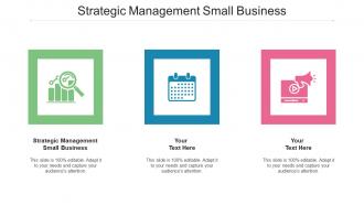 Strategic Management Small Business Ppt Powerpoint Presentation Inspiration Picture Cpb