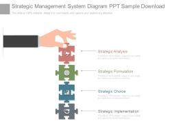 Strategic management system diagram ppt sample download