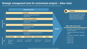 Strategic Management Tools For Environment Analysis Value Chain Strategic Management Guide