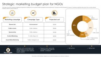 Strategic Marketing Budget Plan For NGOs
