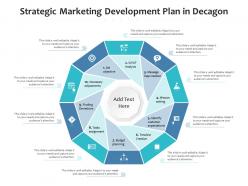 Strategic marketing development plan in decagon