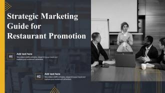 Strategic Marketing Guide For Restaurant Promotion Ppt Slides