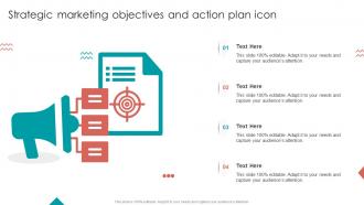 Strategic Marketing Objectives And Action Plan Icon